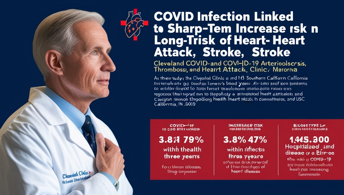 COVID infection linked to sharp increase in long-term risk of heart attack