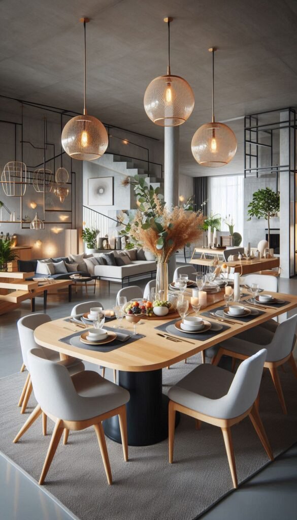 Modern Dining Table Decor Ideas_0